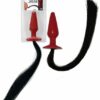 Pony play whip anal plug